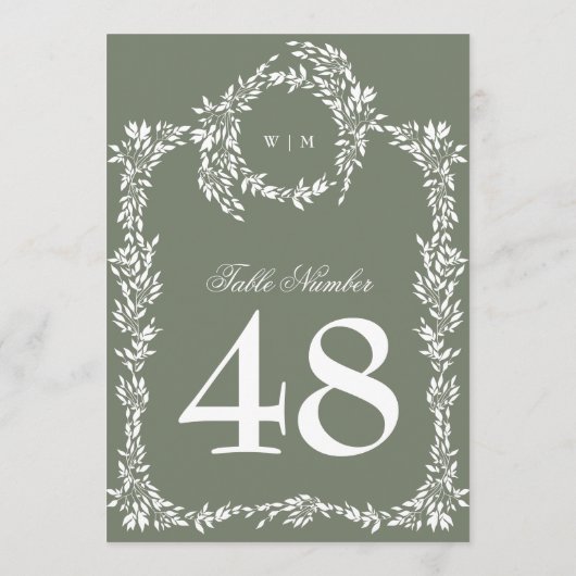 5 x 7 TISCHNUMMERN (Rückseite)