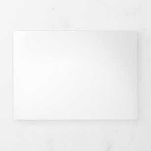 5" x 7" Trifold-Falzbrief Klapp-Weihnachtskarte Dreifach Gefaltete Urlaubskarte