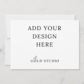 5 x 7 Vorlage für die Einladung zur Landschaft (Rückseite)