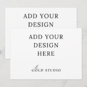 5 x 7 Vorlage für die Einladung zur Landschaft (Vorne/Hinten)