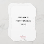 5 x 7 Vorlage für doppelseitige Einladungen (Vorne/Hinten)