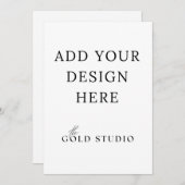 5 x 7 Vorlage für doppelseitige Einladungen (Vorne/Hinten)