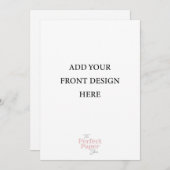 5 x 7 Vorlage für doppelseitige Einladungen (Vorne/Hinten)