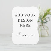 5 x 7 Vorlage für doppelseitige Einladungen (Stehend Vorderseite)