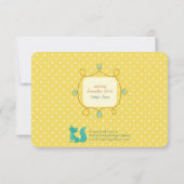 5" x 7" Waldfox-Babyparty-Einladung Einladung (Rückseite)