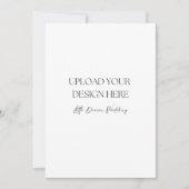 5 x 7 Zoll Hochzeitsprogramm, doppelseitig Einladung (Vorderseite)