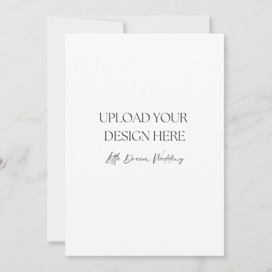 5 x 7 Zoll Hochzeitsprogramm, doppelseitig Einladung (Vorderseite)