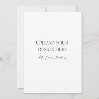 5 x 7 Zoll Hochzeitsprogramm, doppelseitig Einladung