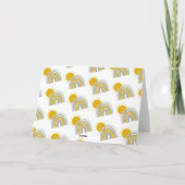 5 x 7 Zoll Sonnenschein Pastelruinbogen Danke Kart Karte (Rückseite)