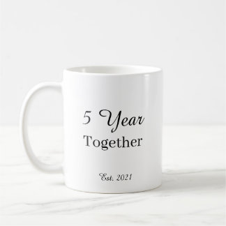 5 Year Anniversary Mug – First Wedding Anniversary Kaffeetasse
