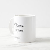 5 Year Anniversary Mug – First Wedding Anniversary Kaffeetasse (Vorderseite Links)
