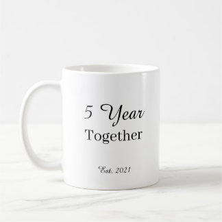 5 Year Anniversary Mug – First Wedding Anniversary Kaffeetasse