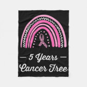 5 Years Breast Cancer Survivor Fleecedecke (Vorderseite)