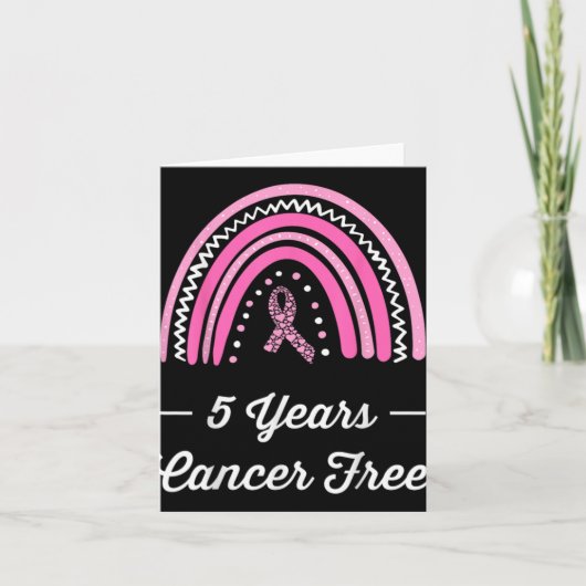 5 Years Breast Cancer Survivor Karte (Vorderseite)