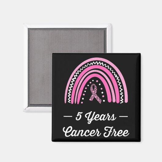 5 Years Breast Cancer Survivor Magnet (Vorderseite/Rückseite)