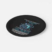 5 Zeichen Ich bin wahrscheinlich ein Drache Pappteller (Schrägansicht)