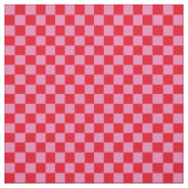 .5 Zoll Karo Rosa und Rote Tafel Stoff (Muster)