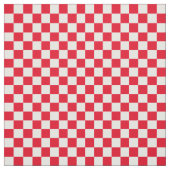 .5-Zoll-Karo Rot und Weiß-Karton Stoff (Muster)