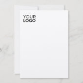 5 Zoll x 7 Zoll Flachkarte - Filz Ecru Einladung (Rückseite)