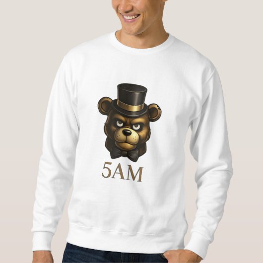 5AM Night Shift Horror Gaming Sweatshirt (Vorderseite)