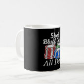 5bet Bluff Jam All Day Texas Holdem Player Funny Kaffeetasse (Vorderseite Links)