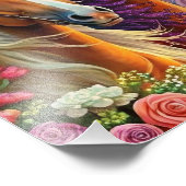 5D Diamond Painting Kit Pferdedesign Wandkunst Fotodruck (Ecke)
