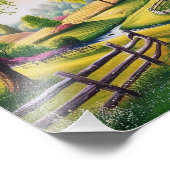 5D DIY Diamant Painting Kit - Landschaft Villa Fotodruck (Ecke)