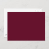 #5F021F Hex Code Web Color Dark Red Burgundy Postkarte (Vorne/Hinten)
