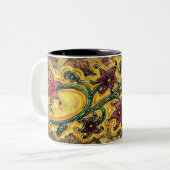 5flowersnew2 zweifarbige tasse (Vorderseite Links)