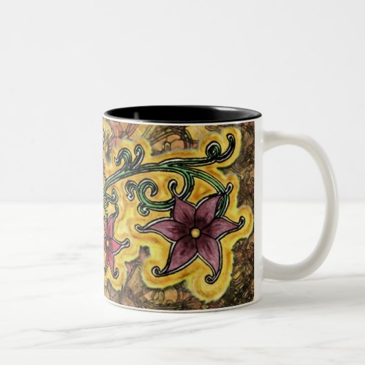 5flowersnew2 zweifarbige tasse (Rechts)