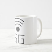 5G WiFi Icon Kaffeemaschine Tasse (VorderseiteRechts)