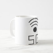 5G WiFi Icon Kaffeemaschine Tasse (Vorderseite Links)