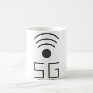 5G WiFi Icon Kaffeemaschine Tasse