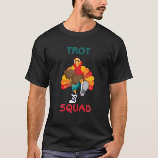 5K Erntedank Running Marathon Türkei Trot Squad T-Shirt (Vorderseite)