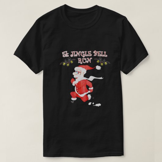 5k Jingle Bell Weihnachten, Weihnachtsgeschenk Set T-Shirt (Design vorne)