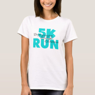 5K Lauf Aqua Sports Running T-Shirt