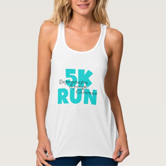 5K Lauf Aqua Sports Running Tank Top (Vorderseite)