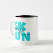 5K Lauf Aqua Sports Running Zweifarbige Tasse (Vorderseite Links)