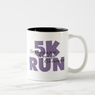 5K Lila laufen Zweifarbige Tasse