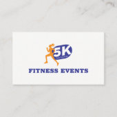 5K Marathon Running | Veranstaltungen der Fitness Visitenkarte (Vorderseite)