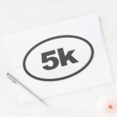 5K Oval Running Decal Ovaler Aufkleber (Umschlag)
