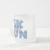 5K Run Blue Mattglastasse (Vorderseite Links)