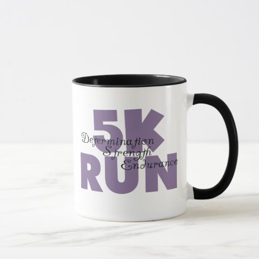 5K Run Lila Inspirierend Runner Tasse (Rechts)