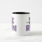 5K Run Lila Inspirierend Runner Tasse (Zentrum)