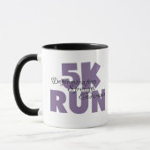 5K Run Lila Inspirierend Runner Tasse (Links)
