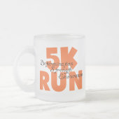 5K Run Orange Mattglastasse (Links)