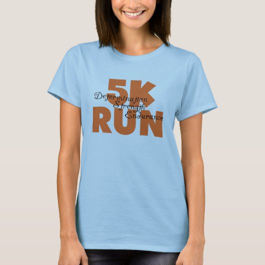 5K Run Orange T-Shirt (Vorderseite)