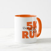 5K Run Orange Tasse (VorderseiteRechts)