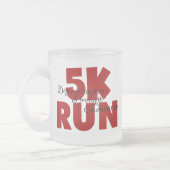 5K Run Red Mattglastasse (Links)