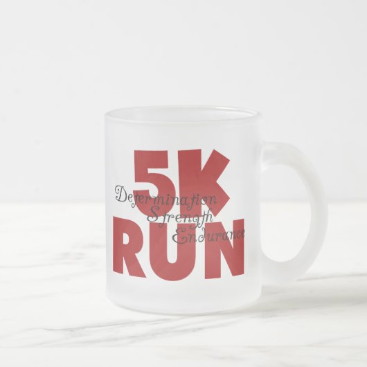 5K Run Red Mattglastasse (Rechts)